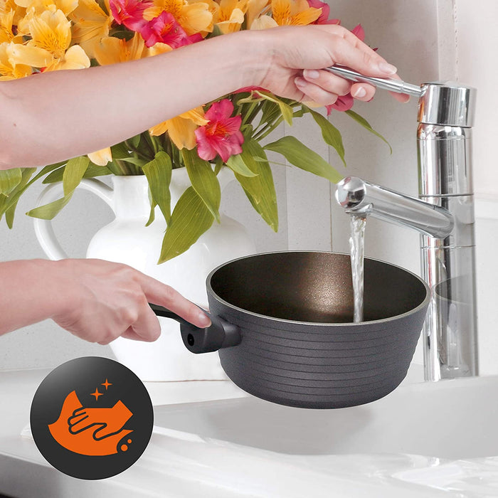 12-Piece Professional Hard Anodized Home Kitchen Ware Pots and Pan Set