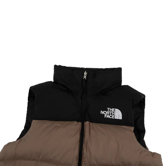 1996 Retro Nuptse Vest 'Mocha Brown TNF Black'