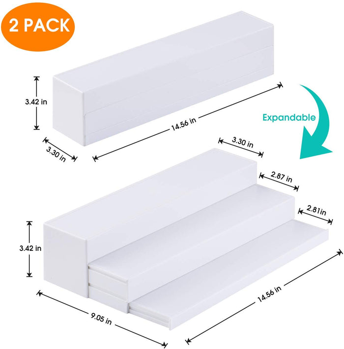 2 Pack Expandable Spice Rack