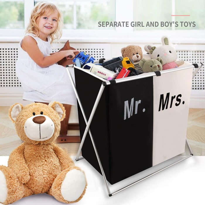 2 Section Laundry Basket