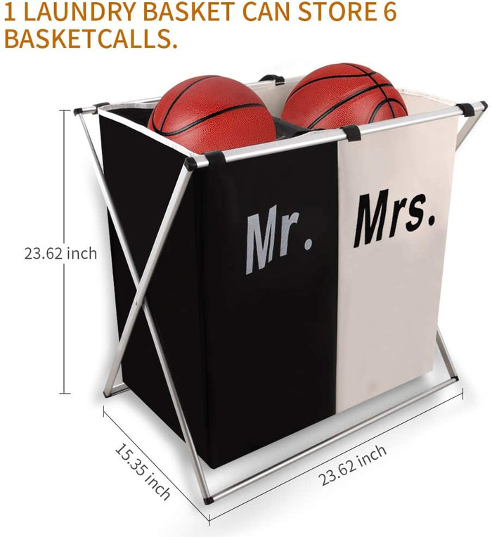 2 Section Laundry Basket