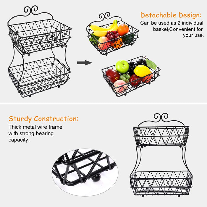 2 Tier Fruit Basket