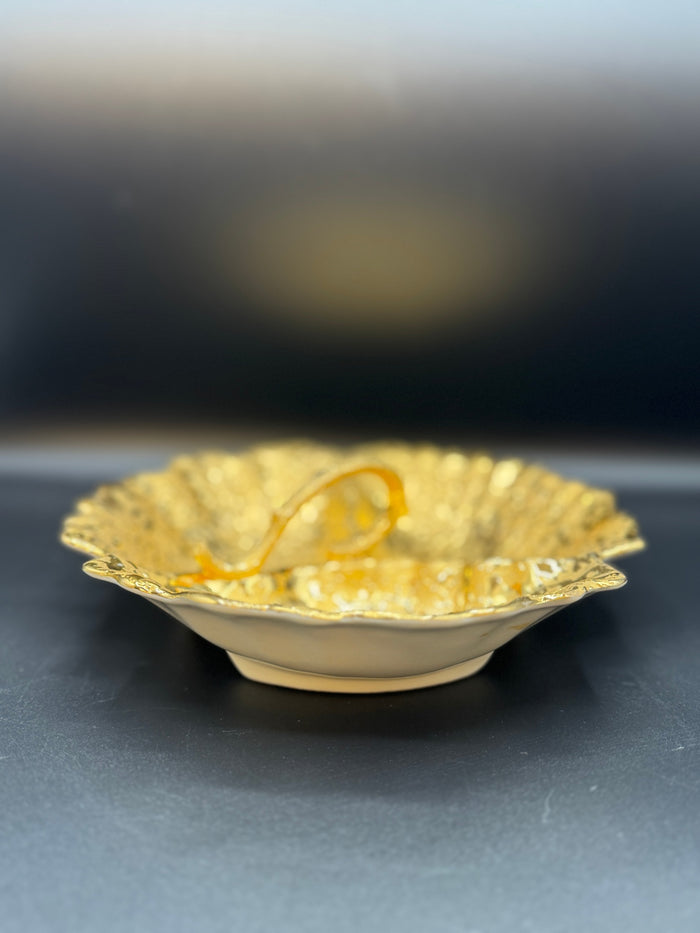 22K Weeping Gold Candy Dish