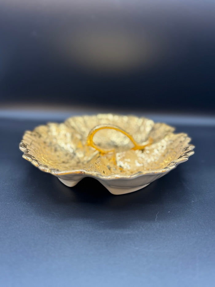 22K Weeping Gold Candy Dish