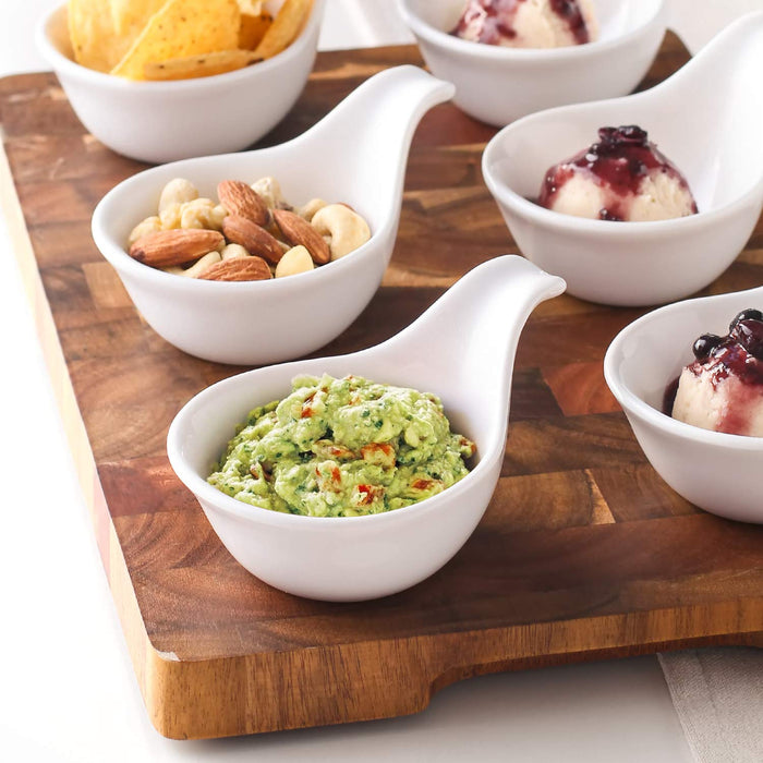 3 Ounce Porcelain Dipping Bowls Set of 6