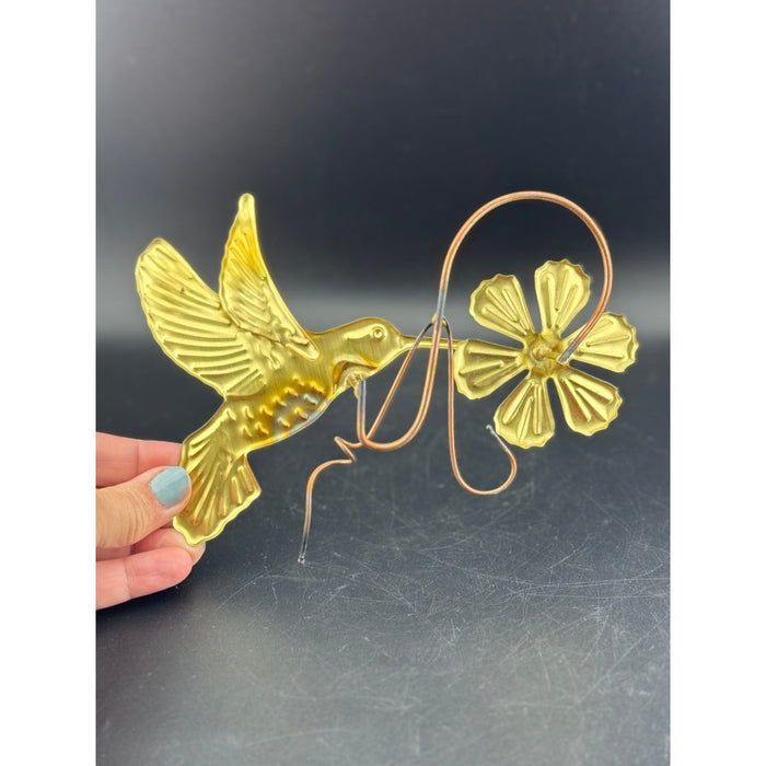 3-Piece HOMECO Brass Hummingbird Wall Hangers