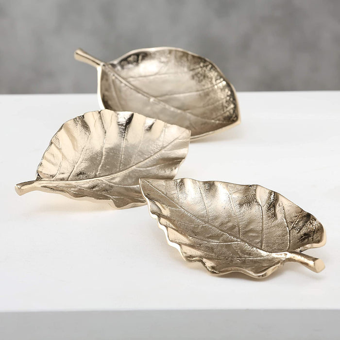 3 Piece Leaf Dish Set
