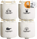 4 Packs Hanging Storage