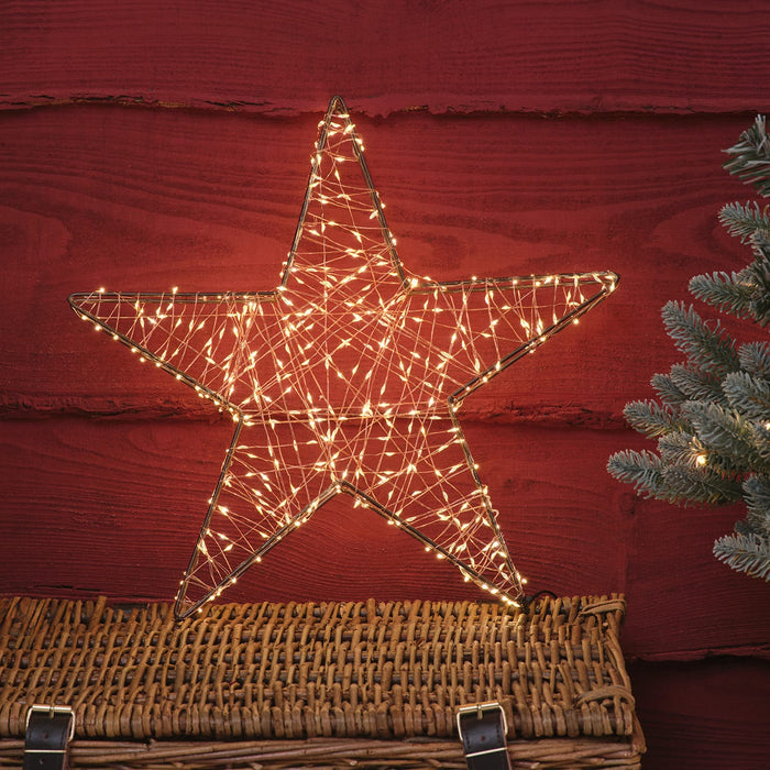 40cm Micro LED Copper Wire Star