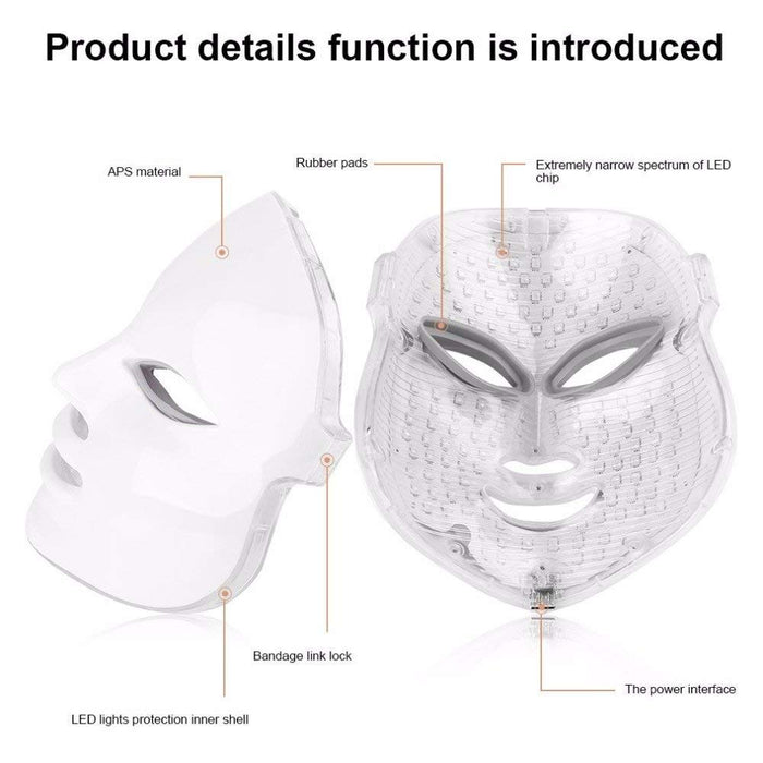 7 Colors Led Photon Face Mask