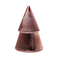 7oz Pink Ribbed Mercury Stacked Tree Candle with Lid