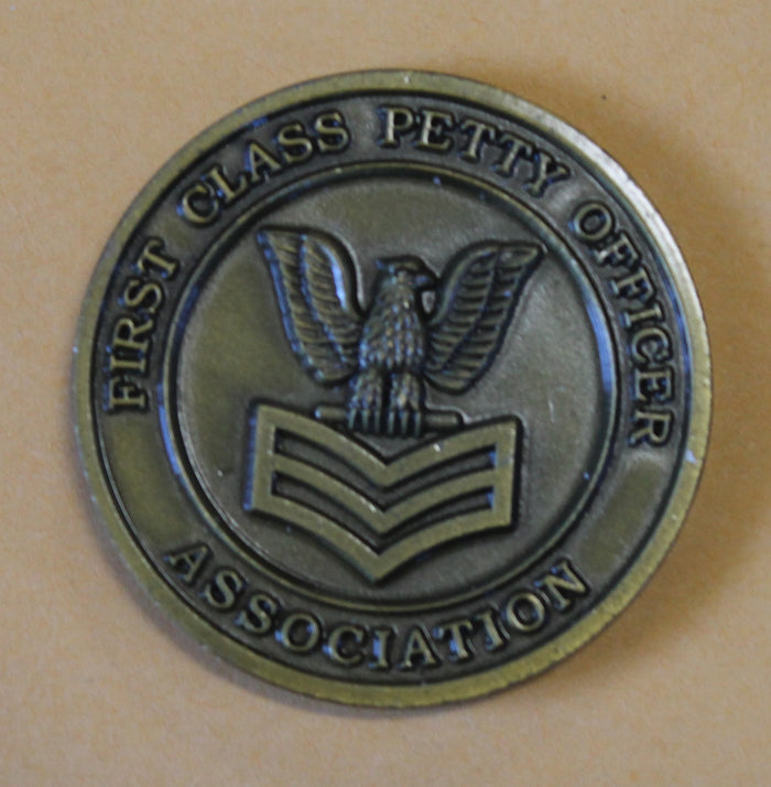 7th / Seventh Mobile Construction Battalion CB / Seabee First Class Petty Officer Assc. Navy Challenge Coin