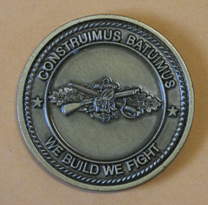 7th / Seventh Mobile Construction Battalion CB / Seabee Navy Challenge Coin