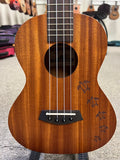 Islander by Kanile'a MT-4-HNS Mahogany Honu Tenor Ukulele - Turtle Inlay