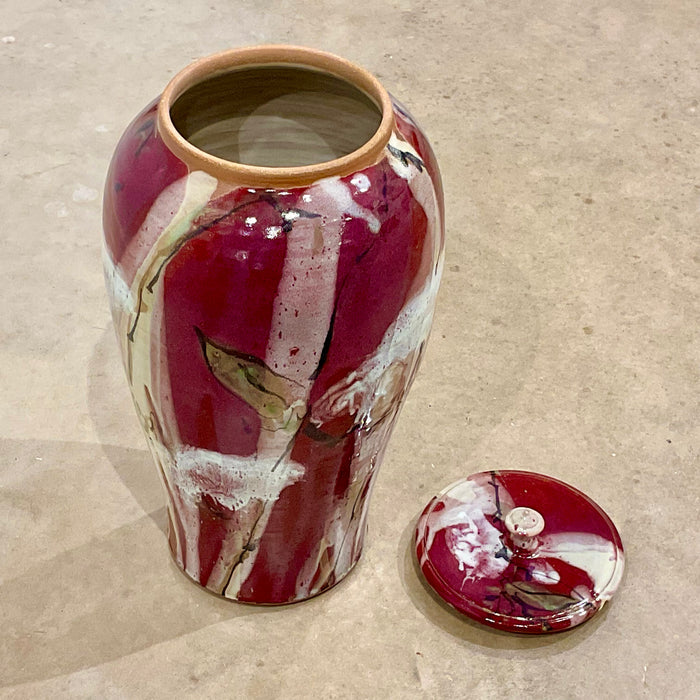 Red Leaf Jar