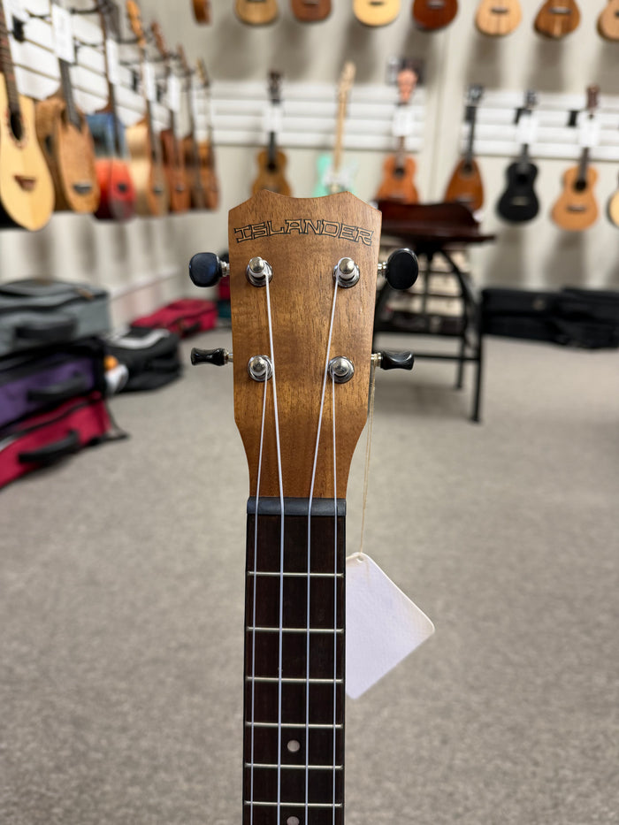 Islander by Kanile'a SC-4 Flamed Acacia Concert Long Neck Ukulele - Super Concert