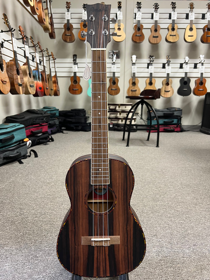 AMAHI UK-990B Striped Ebony Baritone Ukulele w/Case - UK-990B