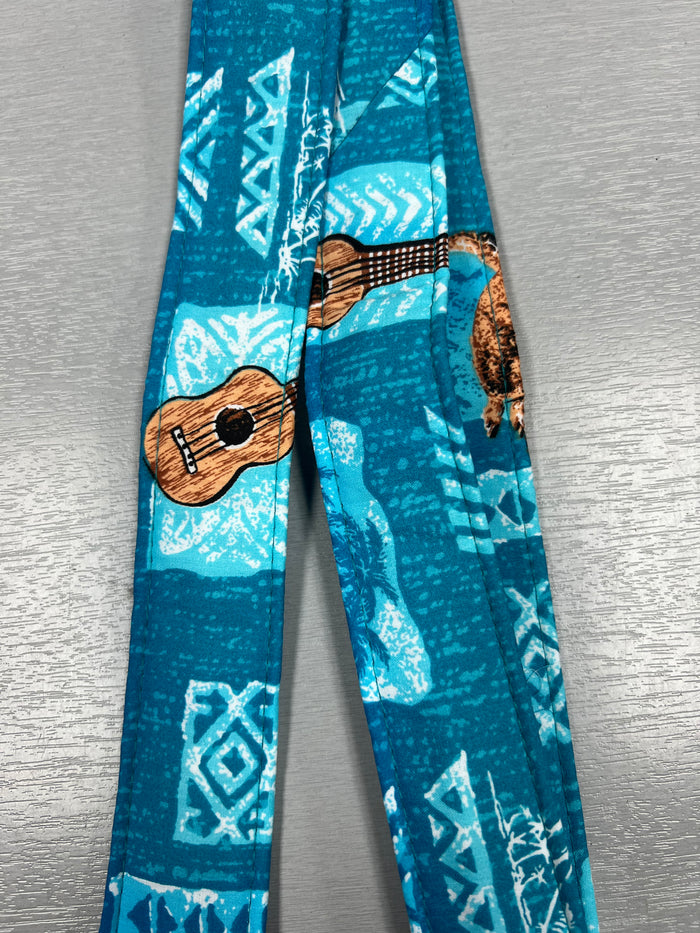 Quiltsand Woven Ukulele Strap - Tropical Ukulele - Adjustable