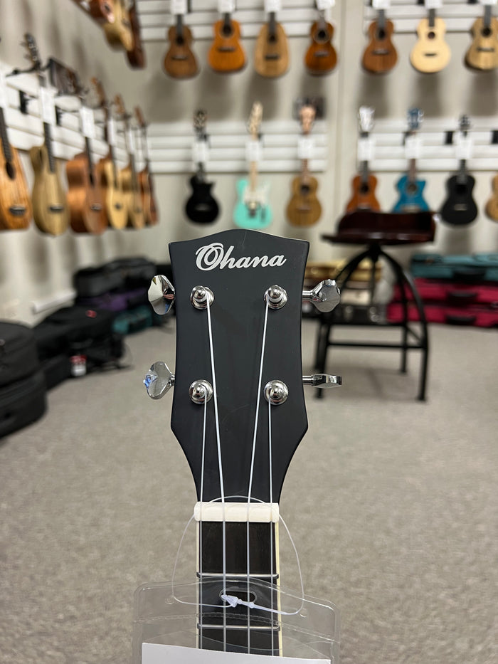 OHANA TK-120BUC Tenor Banjolele - Banjo Ukulele - Closed Back - Aloha City Ukes