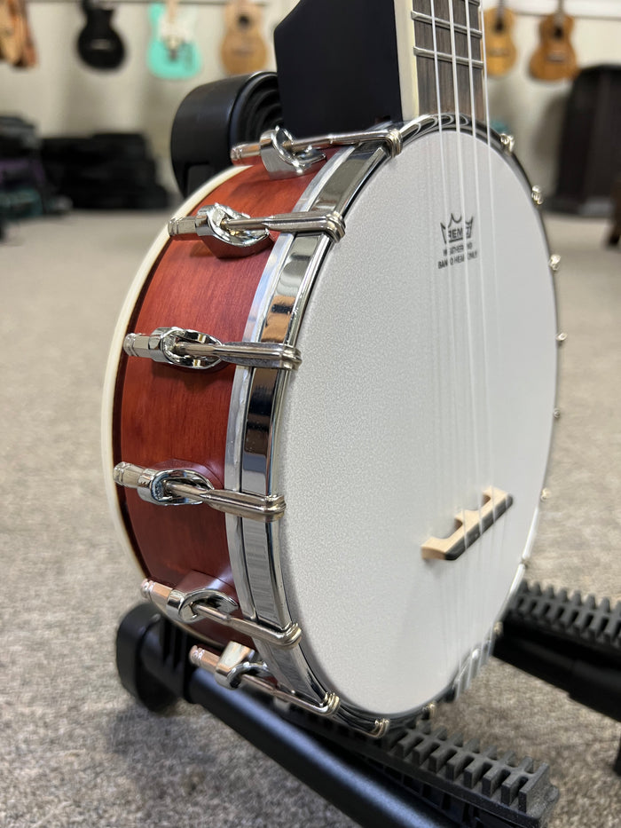 OHANA TK-120BUC Tenor Banjolele - Banjo Ukulele - Closed Back - Aloha City Ukes