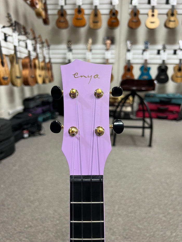 Enya Nova U Pro Carbon Fiber Acoustic Plus - Purple Tenor Ukulele w/Case - Weatherproof - Aloha City Ukes