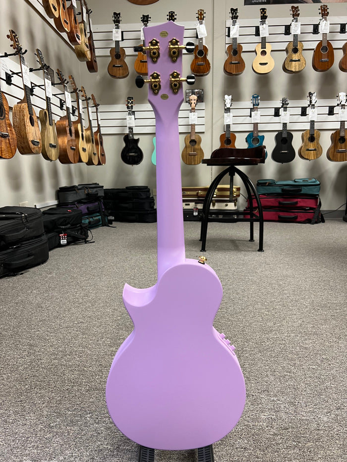 Enya Nova U Pro Carbon Fiber Acoustic Plus - Purple Tenor Ukulele w/Case - Weatherproof - Aloha City Ukes
