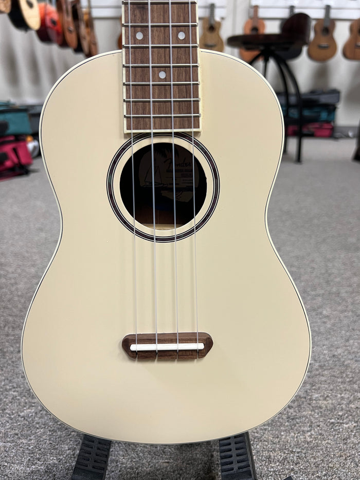 Fender Zuma Olympic White Concert Ukulele - Limited Edition