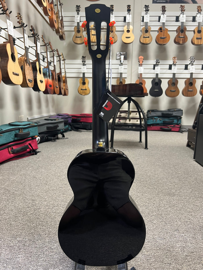 Enya EUT-MAD-DR Solid Mahogany Electric Tenor Ukulele w/Case - Black