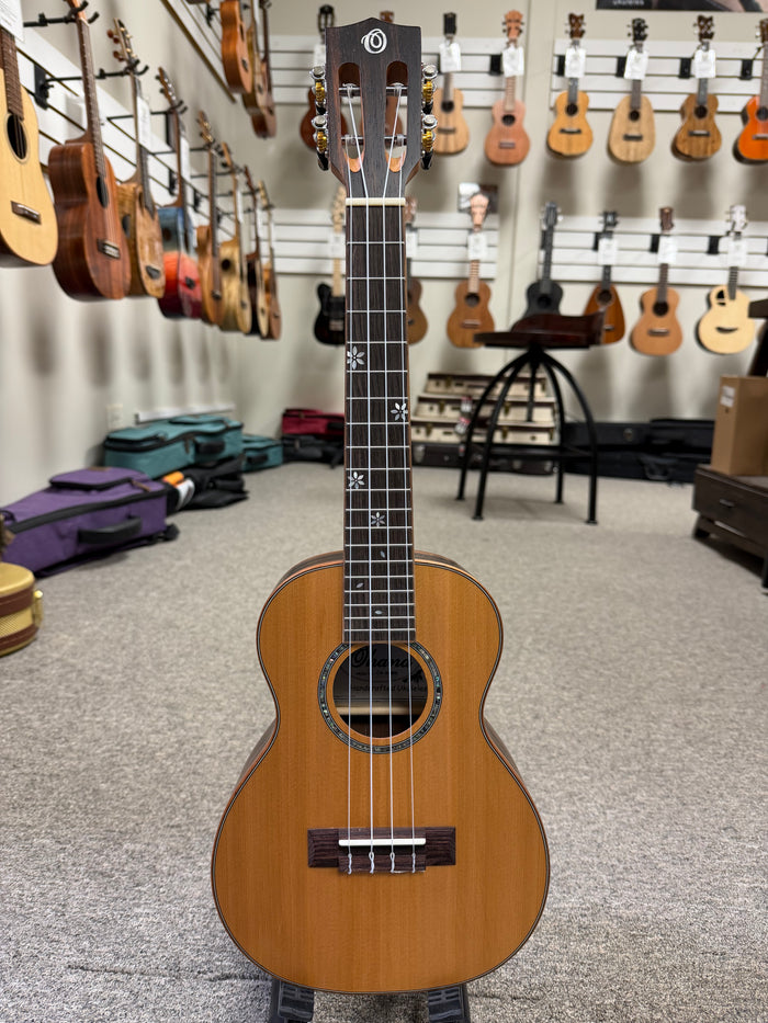 OHANA CK-50ME Solid Cedar/Striped Ebony Concert Ukulele