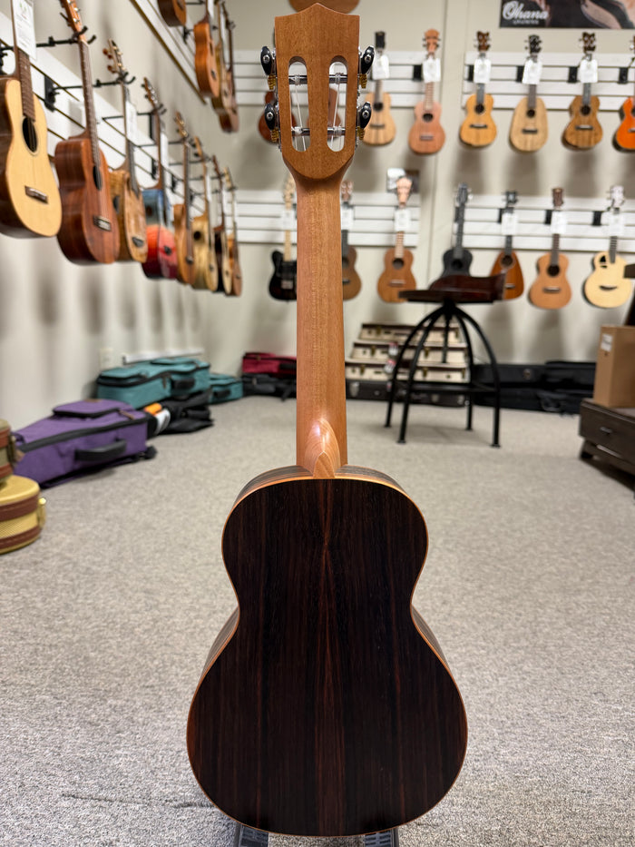 OHANA CK-50ME Solid Cedar/Striped Ebony Concert Ukulele