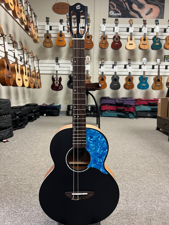 Flight Iris Baritone Ukulele w/Case - Black - Aloha City Ukes