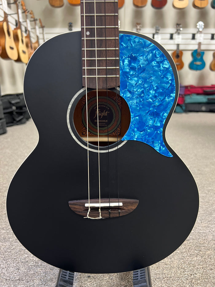Flight Iris Baritone Ukulele w/Case - Black - Aloha City Ukes