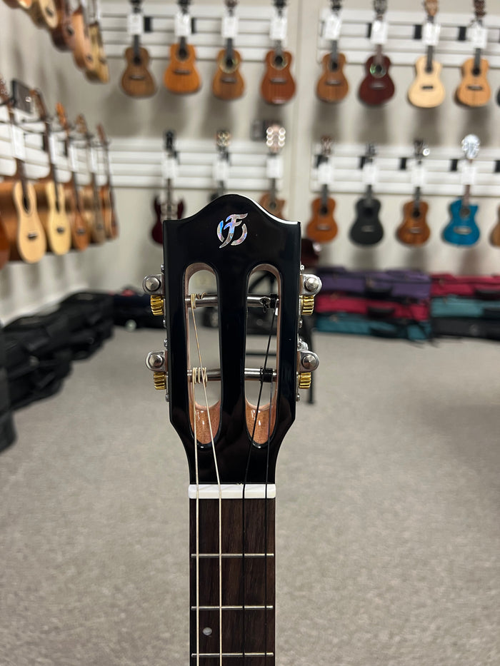 Flight Iris Baritone Ukulele w/Case - Black - Aloha City Ukes