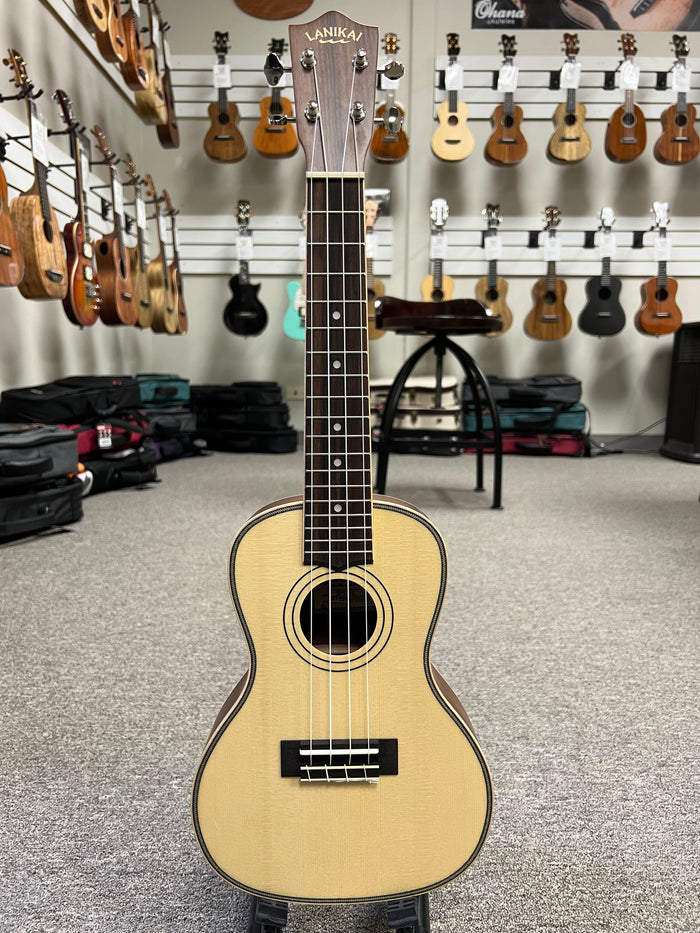 Lanikai SPST-C Concert Ukulele w/Case - Solid Spruce/Morado - Aloha City Ukes