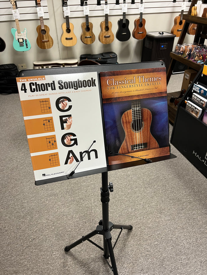 Tripod Orchestral Music Stand Black - Heavy Duty Music Stand - Aloha City Ukes