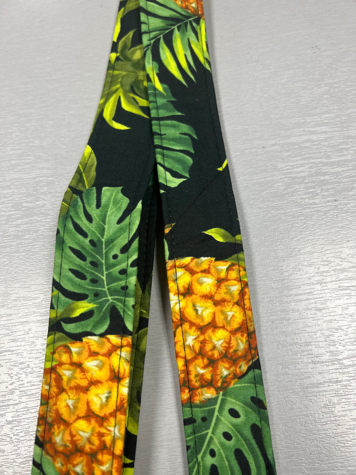 Quiltsand Woven Ukulele Strap - Hawaiian Pineapples - Adjustable - Aloha City Ukes