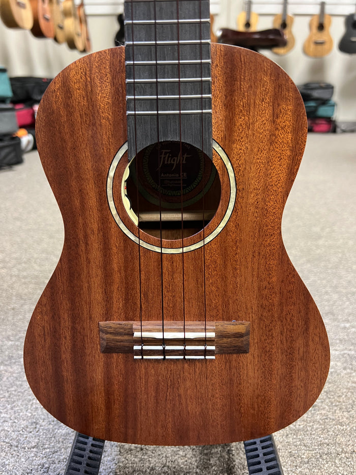 Flight Antonia CE Solid Mahogany Electric Concert Ukulele w/Case - Aloha City Ukes