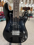 Flight Black Solid Body Electric Mini Bass Lite Ukulele - Short Scale Bass