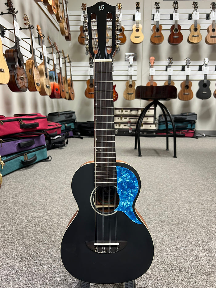 Flight Iris 8 String Electric Tenor Ukulele w/Case - Black