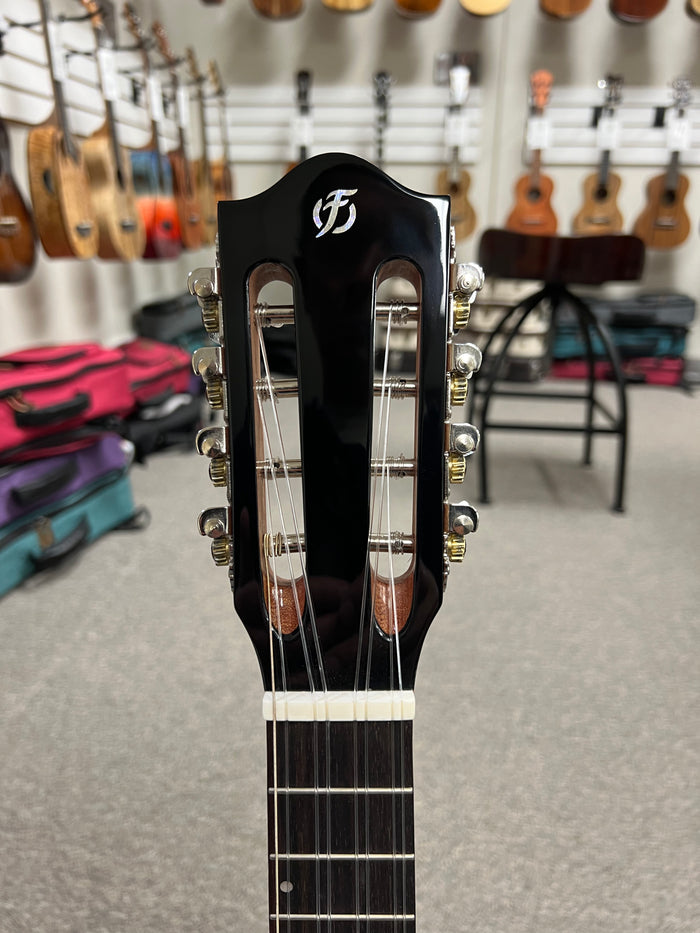 Flight Iris 8 String Electric Tenor Ukulele w/Case - Black