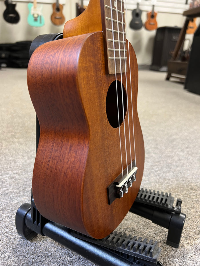 OHANA SK-30L Solid Mahogany Soprano Long Neck Ukulele - Soprano/Tenor Neck