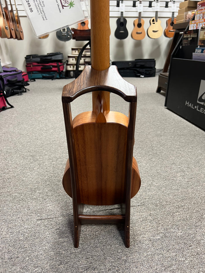 Custom Walnut Wood Ukulele Stand by Lee Murdock - Walnut Uke Stand