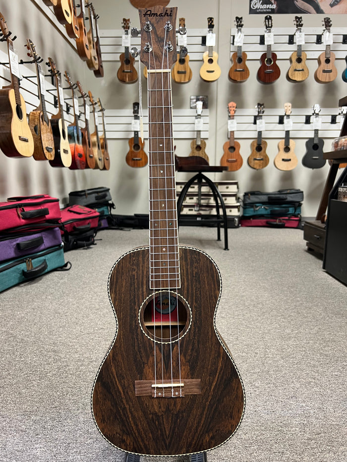 AMAHI UK-445B Bocote Baritone Ukulele w/Case - UK-445B