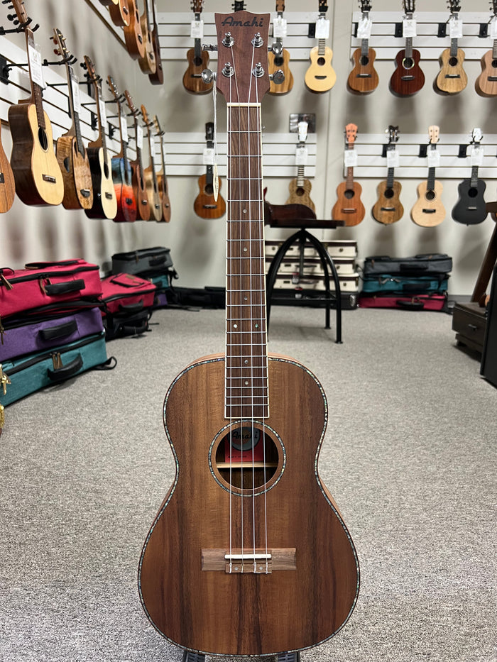 AMAHI UK-660B Koa Baritone Ukulele w/Case - UK-660B