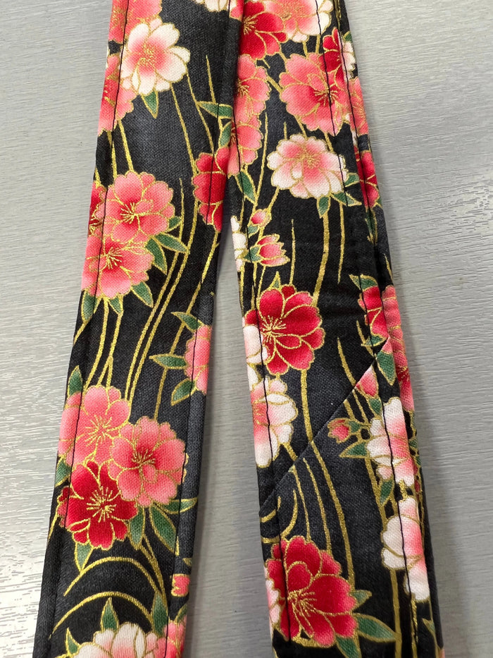 Quiltsand Woven Ukulele Strap - Asian Floral - Adjustable - Aloha City Ukes