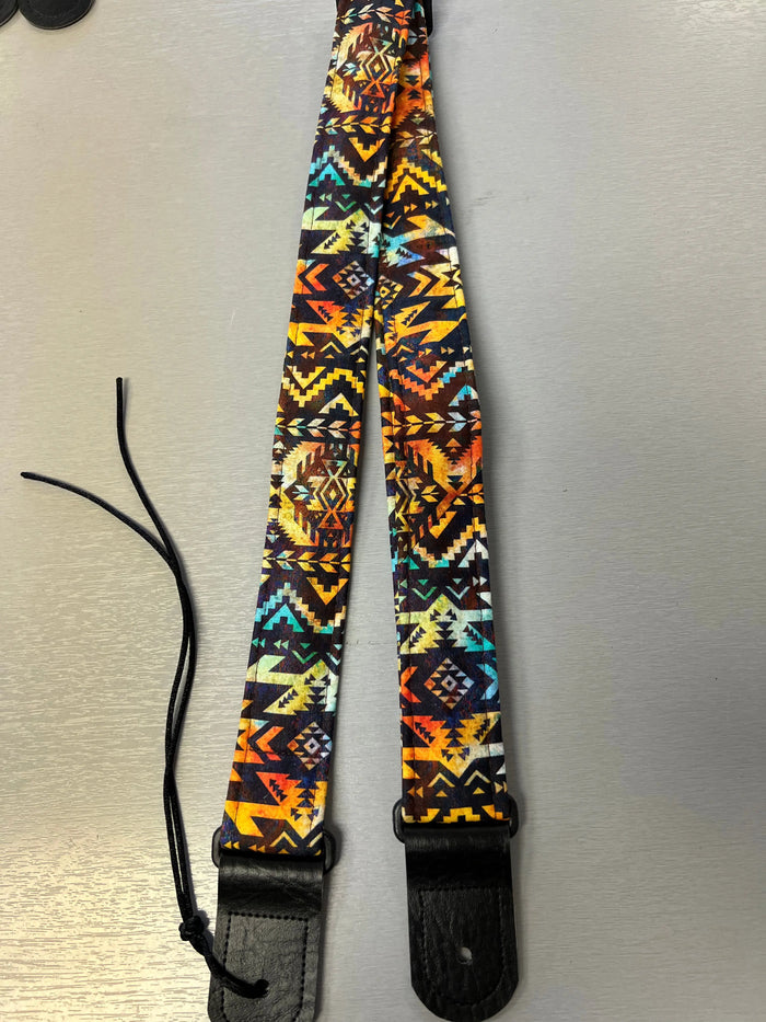 Quiltsand Woven Ukulele Strap - Aztec - Adjustable - Aloha City Ukes