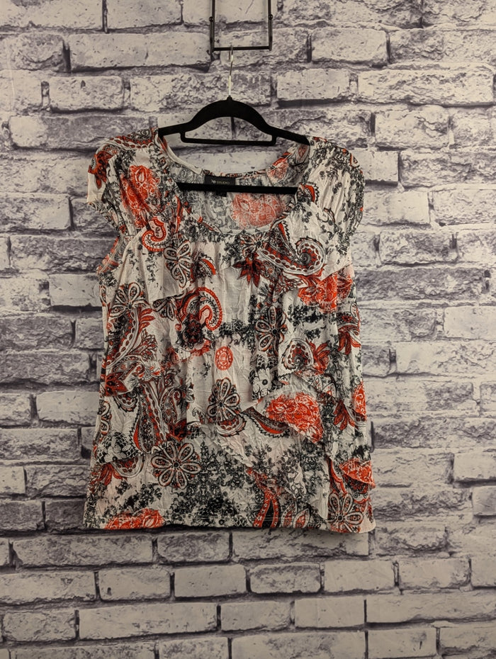 AB Studio Layered Paisley Print Shirt