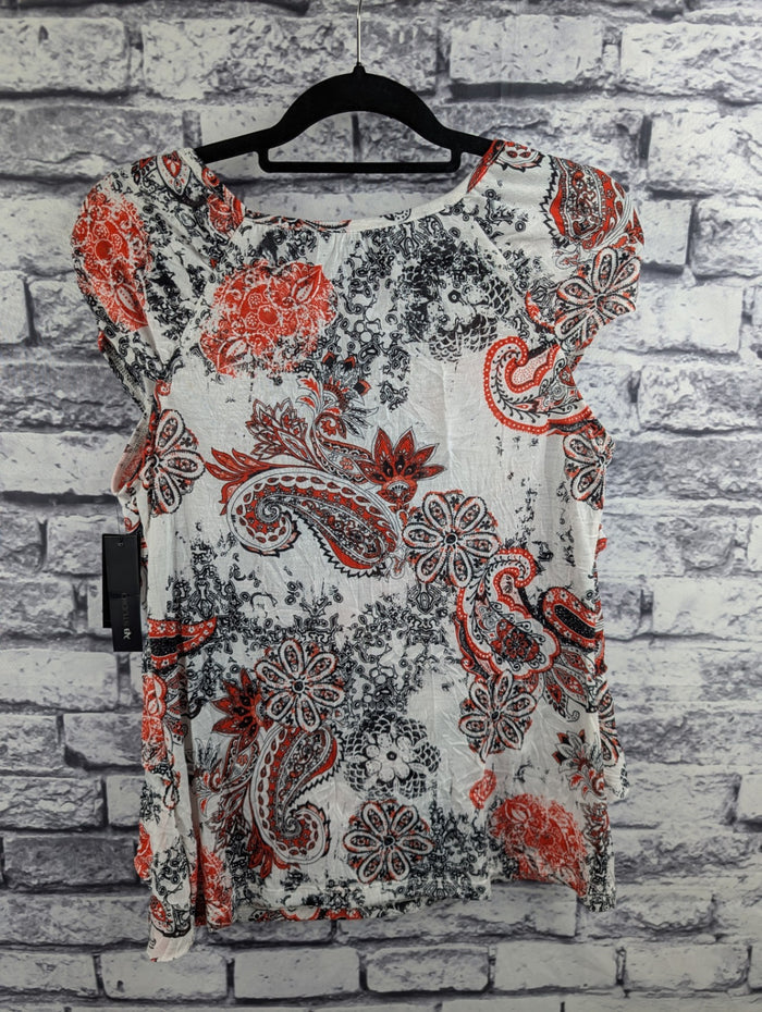 AB Studio Layered Paisley Print Shirt