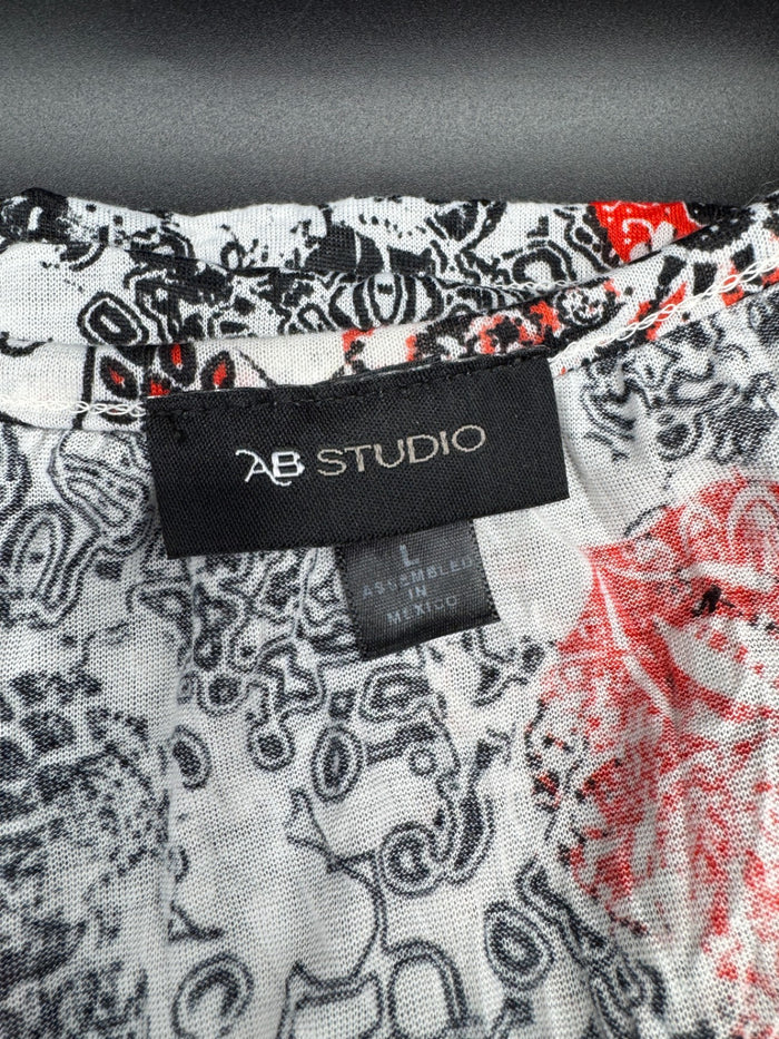 AB Studio Layered Paisley Print Shirt