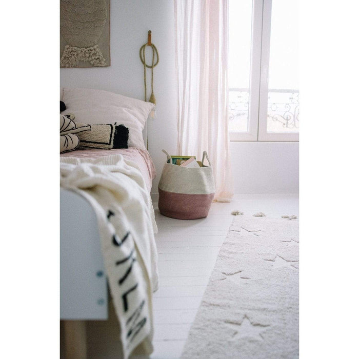 Rugs by Roo | Lorena Canals ABC Natural Black Knitted Baby Blanket-BLC-ABC-NAT